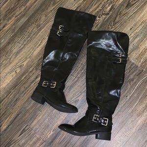 Justfab thigh high boots !